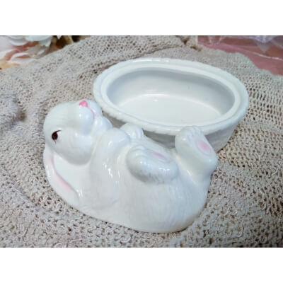 Pojemnik ceramiczny Króliczek B